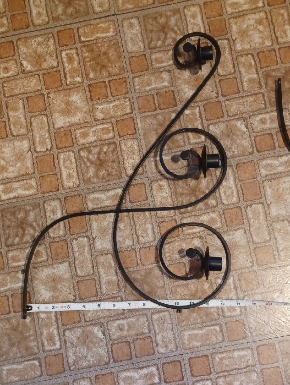Decorative Metal Wall Sconce Pair in Dark Finish